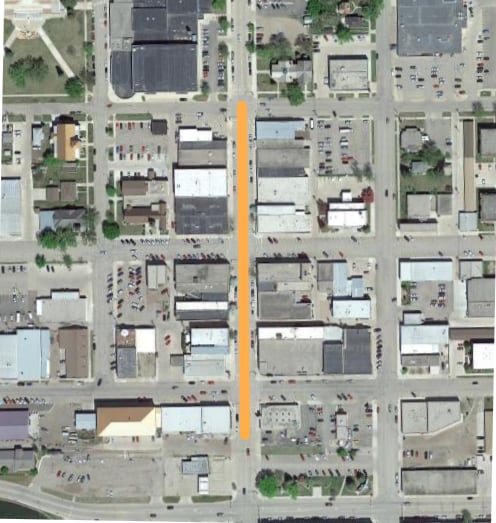 Central Ave Table Location Map