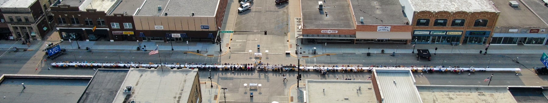 Longest Table Arial View